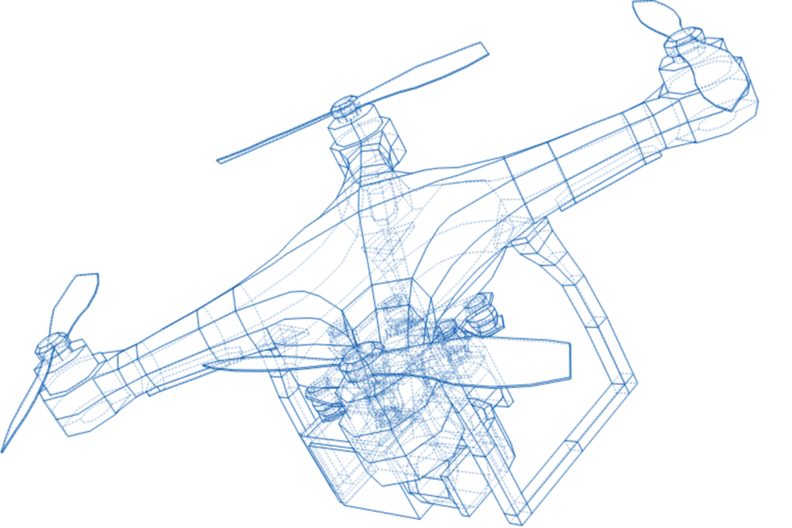 blueprint of a drone