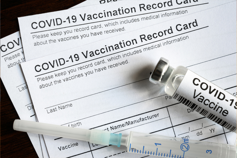 COVID-19 vaccine and vaccine card