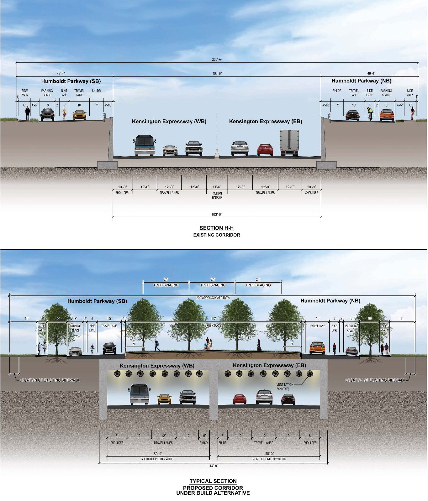 Kensington Expressway redevelopment plan (New York Department of Transportation)