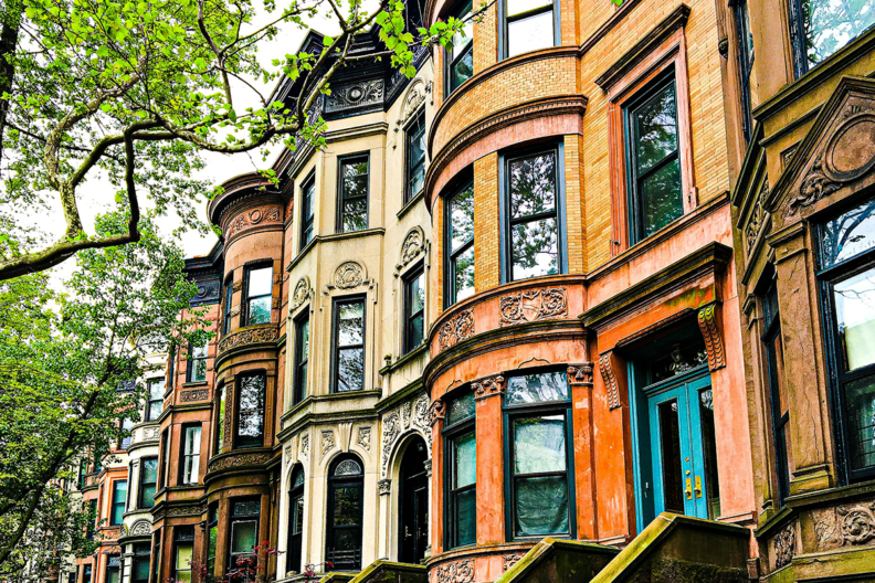 Townhouses in New York.